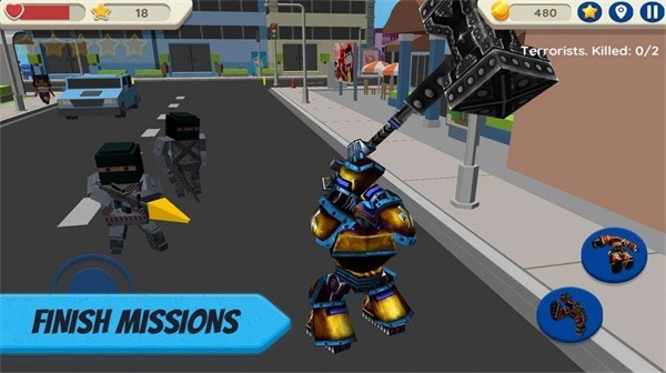 机器人城市生存游戏(Robot Hero: City Simulator 3D) V1.039 安卓版